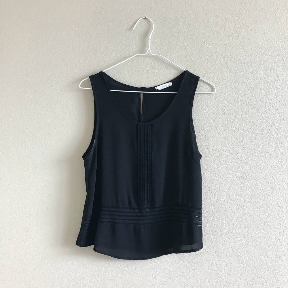 Lush Sheer Black Tank